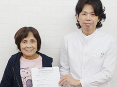 患者さんの喜びの声